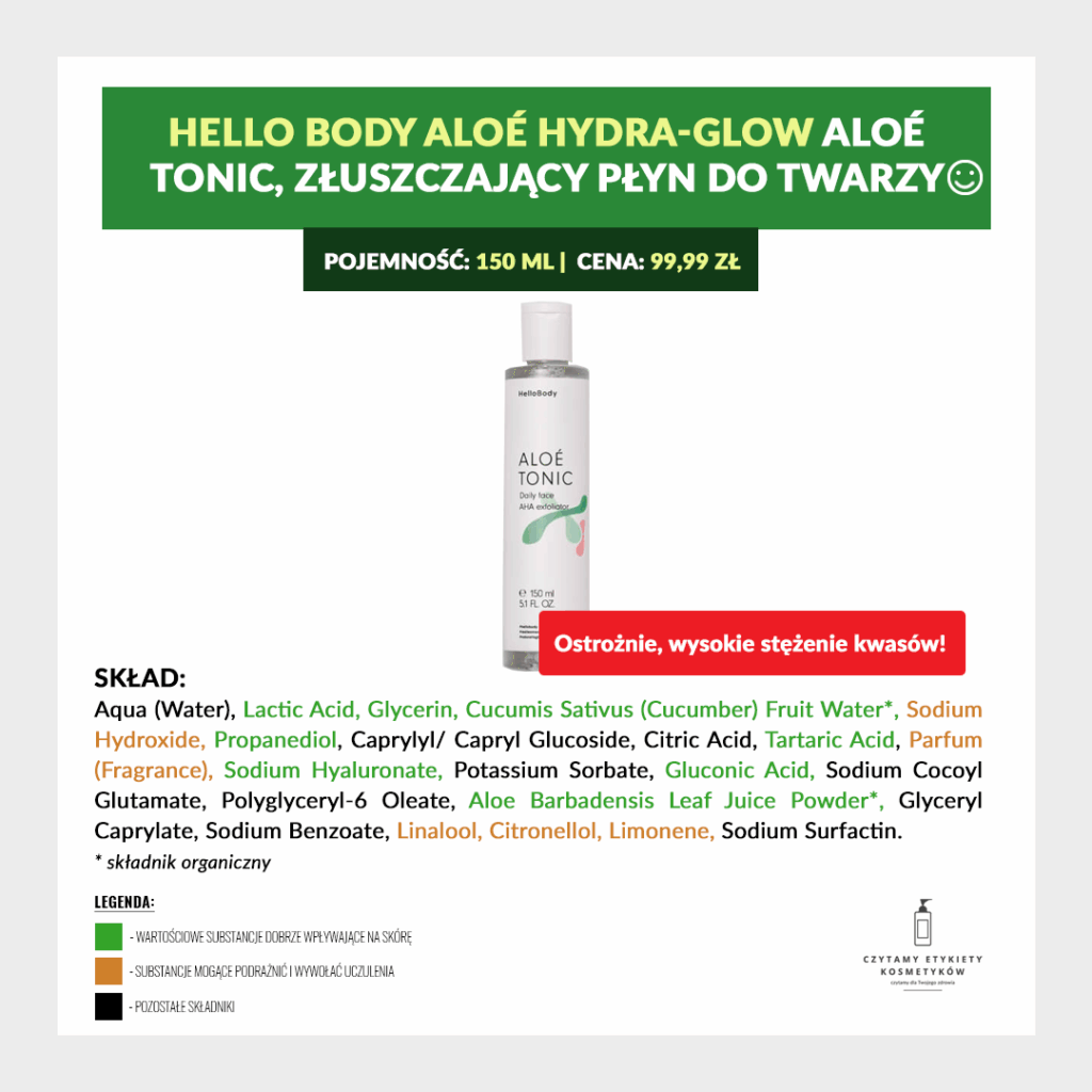 HelloBody Mini Analiza Seria ALOÉ - Twarz 3 hello body 5