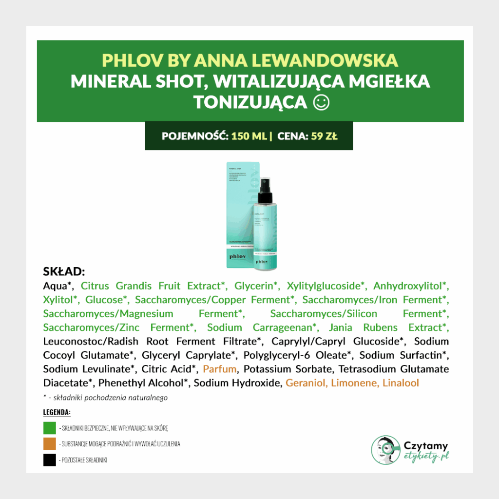 PHLOV! by Anna Lewandowska 3 mineral shot