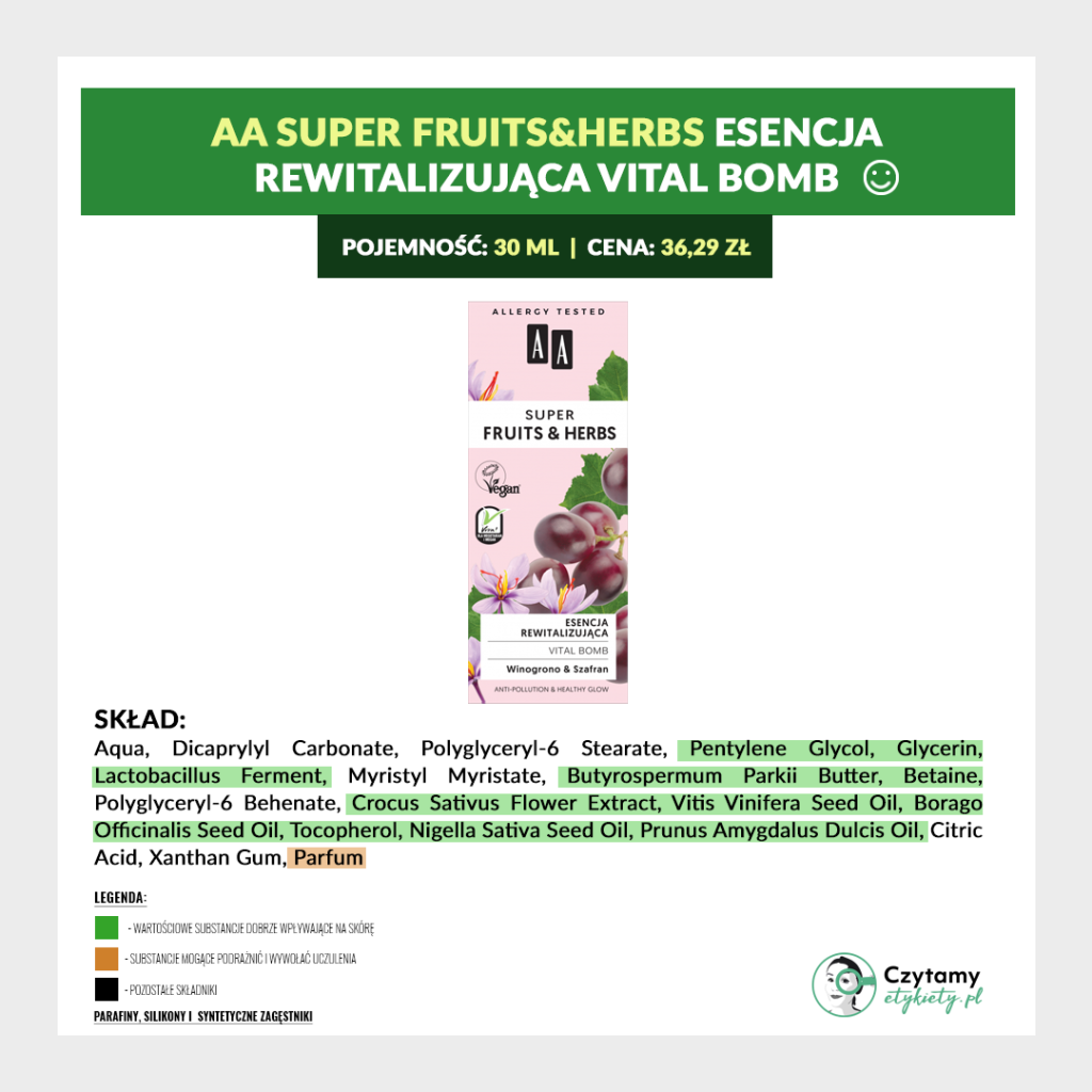 AA Super Fruits&Herbs – Mini Analiza 4 aa fruits and herbs 3