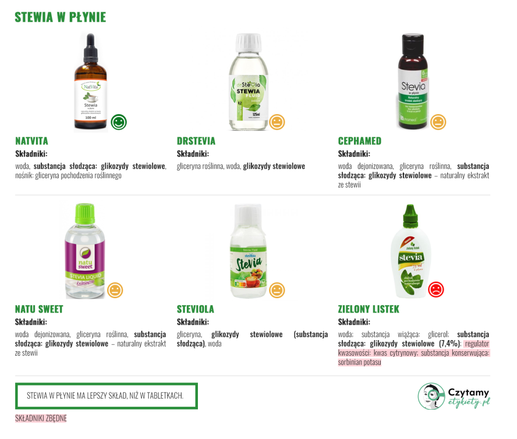 Stewia w tabletkach i w płynie 3 stewia w plynie duze