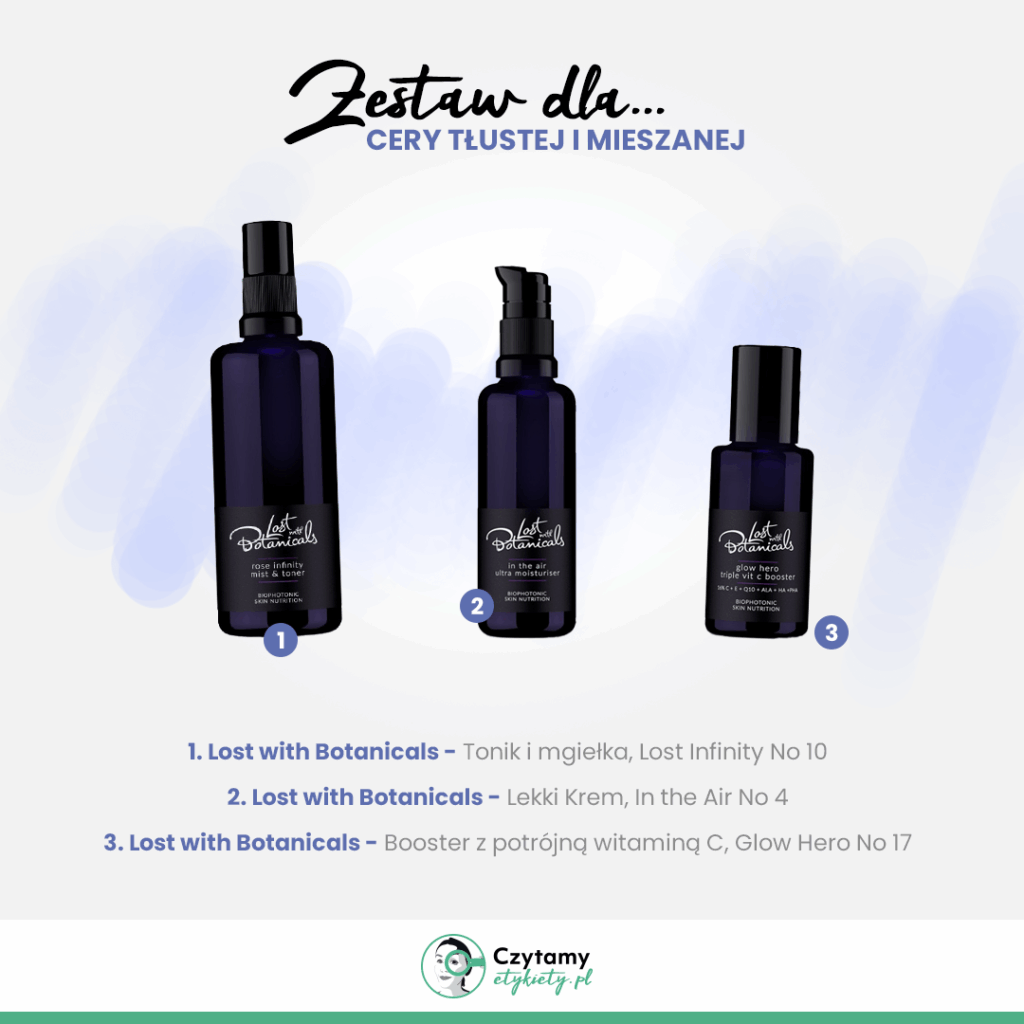 Uwaga! Super świeże kosmetyki Lost With Botanicals 18 lb zestaw1