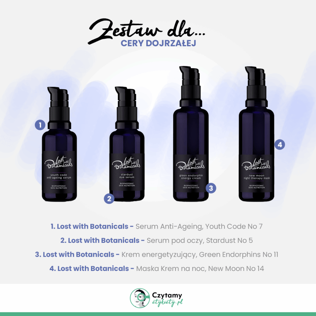 Uwaga! Super świeże kosmetyki Lost With Botanicals 21 lb zestaw4