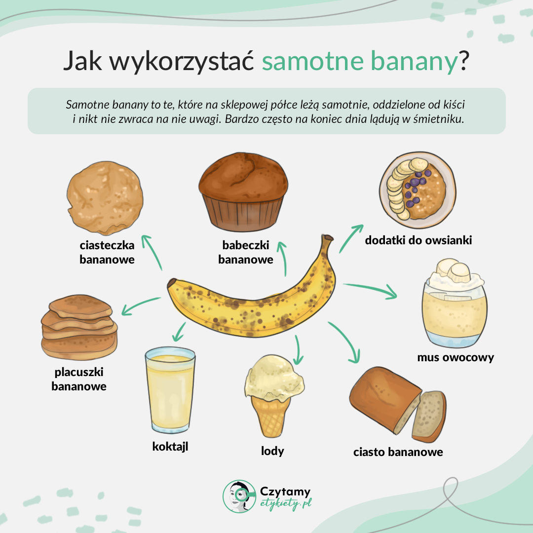 Jak wykorzystać brązowe banany? 2 banany