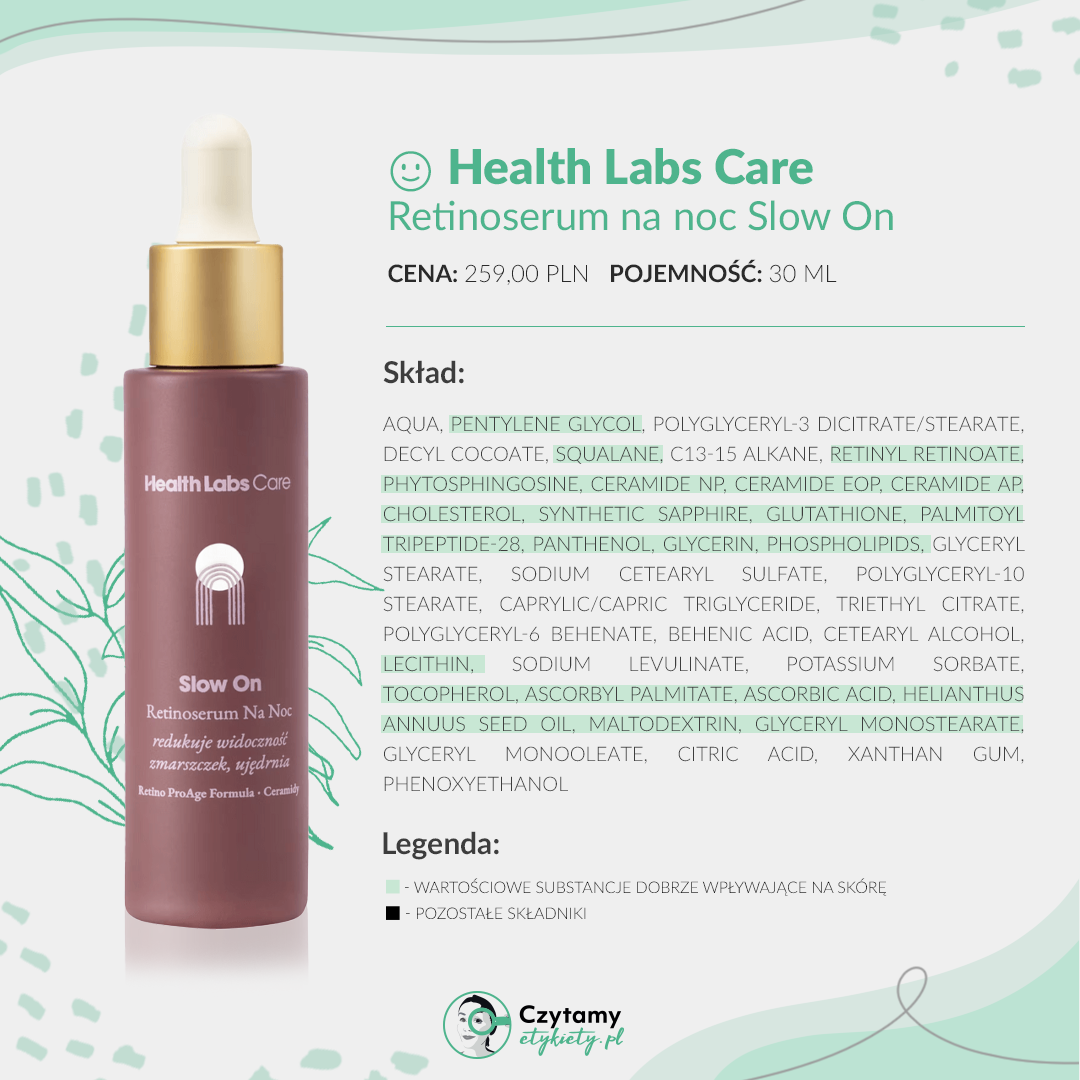 Health Labs Care Slow On- retinoserum z innowacyjnym składnikiem 4 hlc3