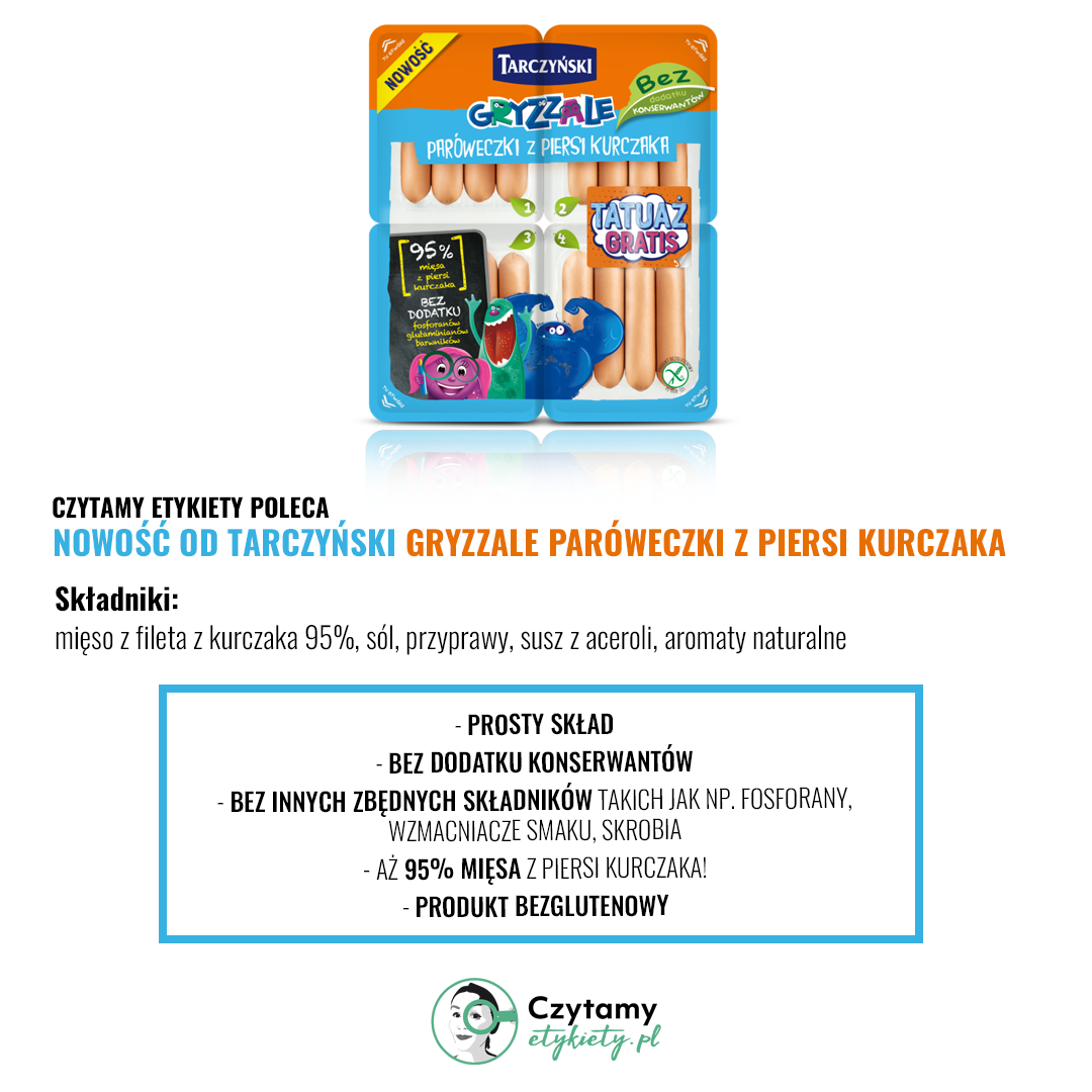 Nowość od Tarczyński - Paróweczki Gryzzale 2 tarczynski