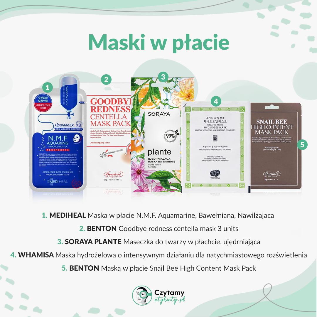 Maski w płacie 2 maski 1