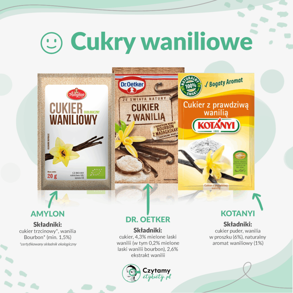 Cukier waniliowy vs waniliNowy - jaka jest różnica? 4 Cukier waniliowy a wanilinowy - jakie są różnice?