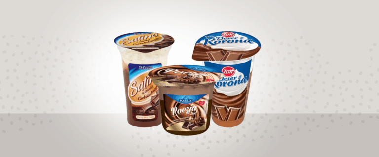 Desery mleczne z bitą śmietaną