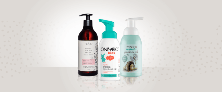 Pianki i mydła do mycia rąk