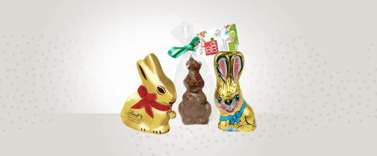 Zające, zajączki z czekolady mlecznej