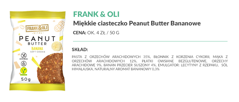 Produkt Miesiąca: Wrzesień - Ciasteczko bananowe Frank&Oli! 4 ciasteczko bananowe frank&oli