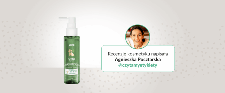 Rozgrzewające serum „Grow My Hope” marki YOPE