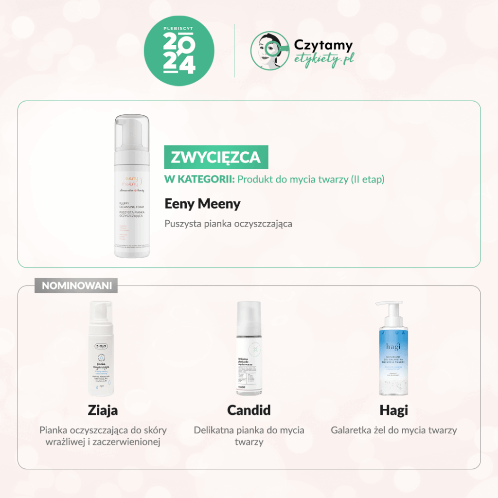 PLEBISCYT CZYTAMY ETYKIETY 56 produkt do mycia twarzy 2 min