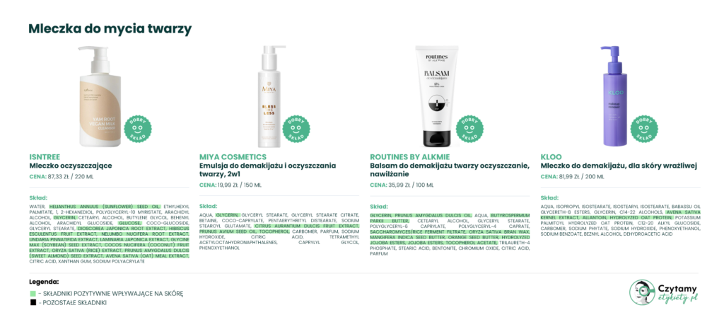 Mleczko do demakijażu - ranking najlepszych produktów 2026. Jak wybrać i stosować? 4 mleczka3