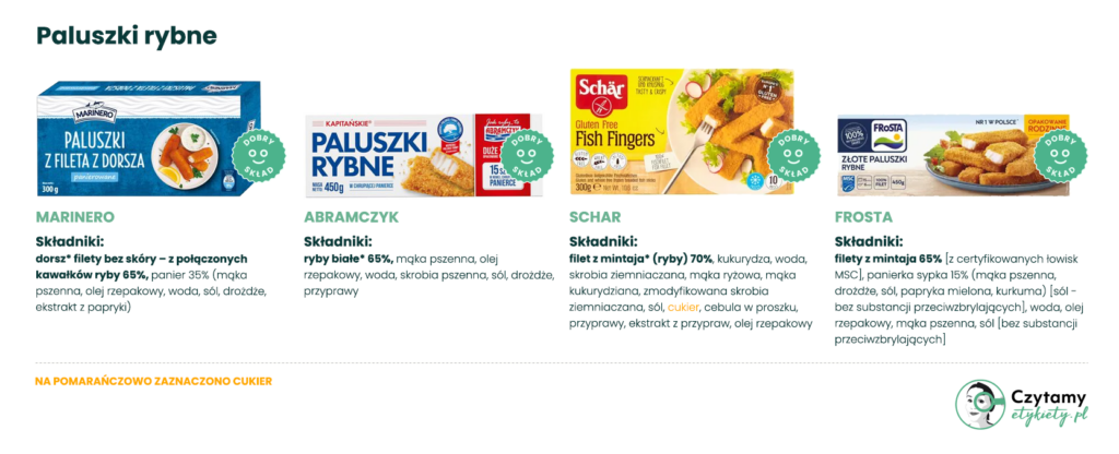 Jak wybierać najlepsze paluszki rybne? 2 paluszki rybne ranking