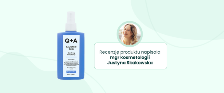 Produkt Miesiąca Marzec 2026: Q+A Mgiełka do ciała – czy spray z kwasem salicylowym to koniec walki z wypryskami na plecach?