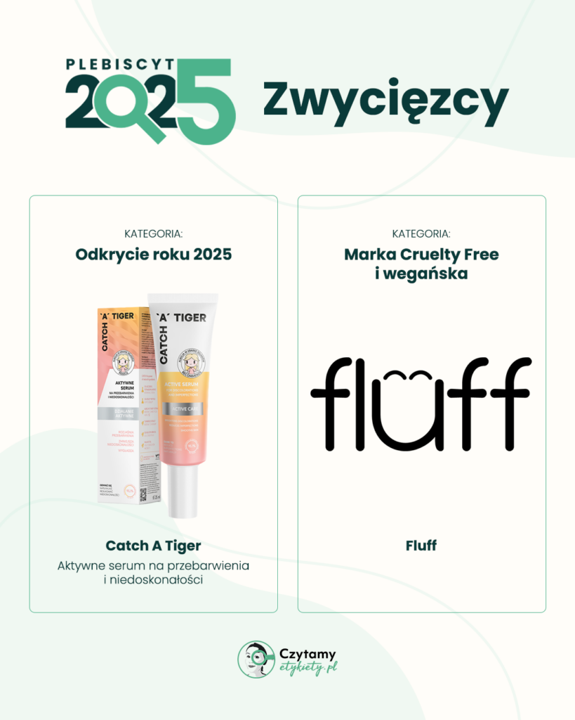 Zwycięzcy Plebiscytu Czytamy Etykiety 2025 18 odkrycie crueltyfree